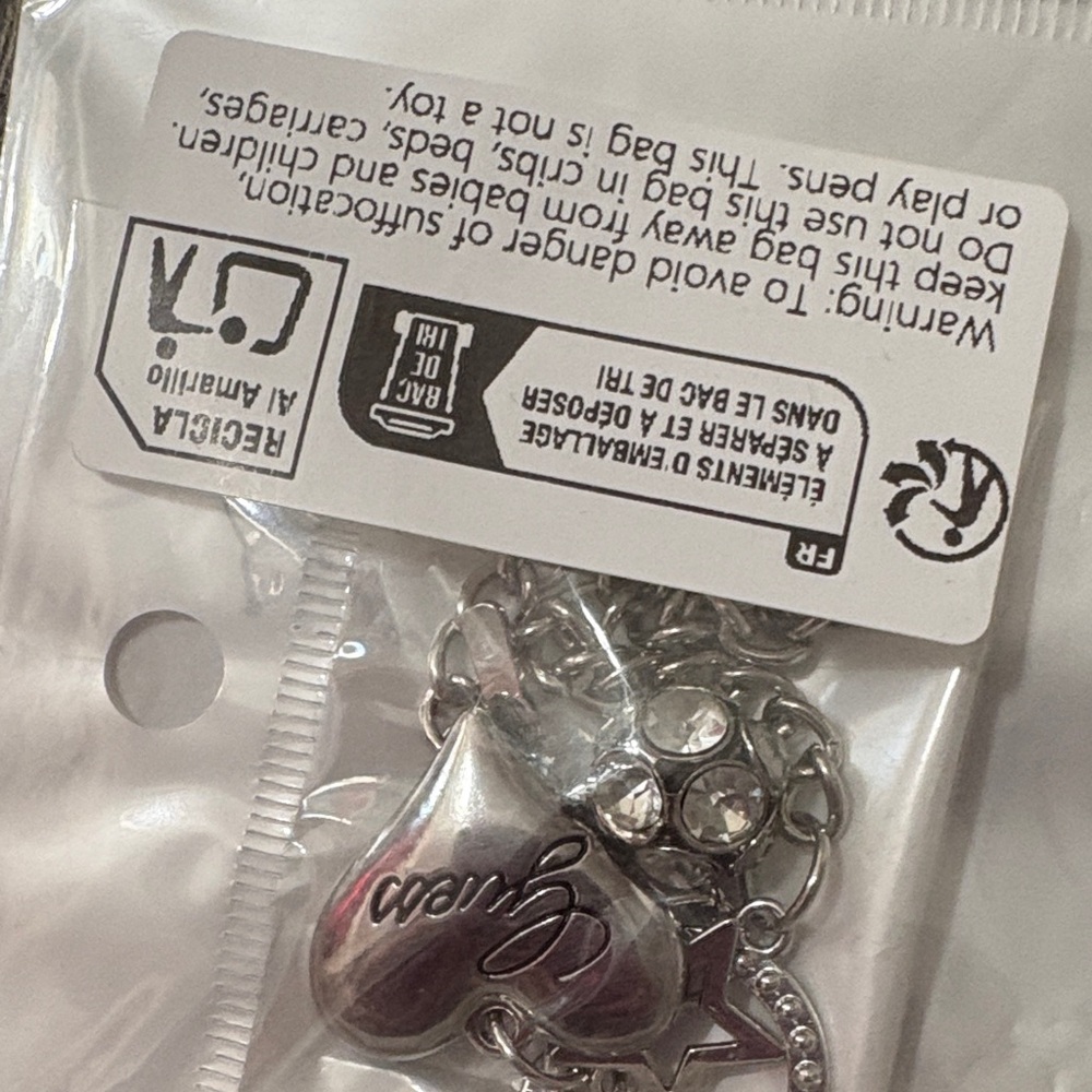 Silver Heart Charm Bracelet